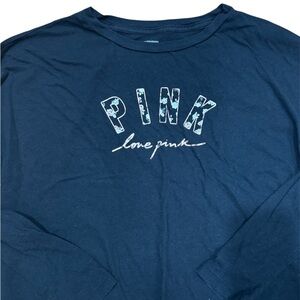 Victoria's Secret Black Long Sleeve with PINK Logo